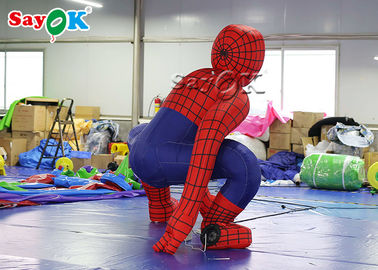 Super Hero 2.5m Spiderman با باد قرمز قرمز برای دکوراسیون مراسم