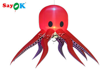 دکوراسیون روشنایی بادی 3 متر نایلون Octopus Tentacles Red 190T