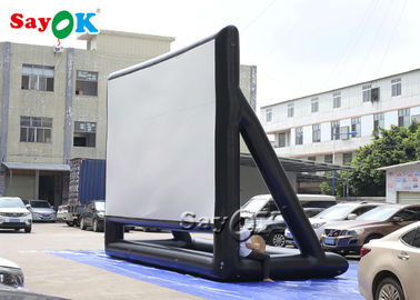 صفحه نمایش فیلم حیاط خلوت 7x5mH صفحه نمایش بادی سیاه و سفید تاشو سینما برای تزیین صحنه