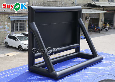 صفحه نمایش فیلم حیاط خلوت 7x5mH صفحه نمایش بادی سیاه و سفید تاشو سینما برای تزیین صحنه