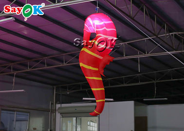 دکوراسیون باشگاه هیپوکامپ نورپردازی LED بادی 2 متر قرمز