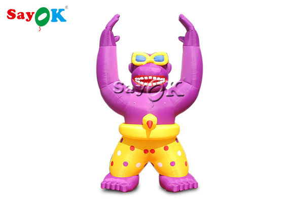 شخصیت های کارتونی 6 متری غول پیکر گوریل قابل انفجار برای تبلیغات در فضای باز