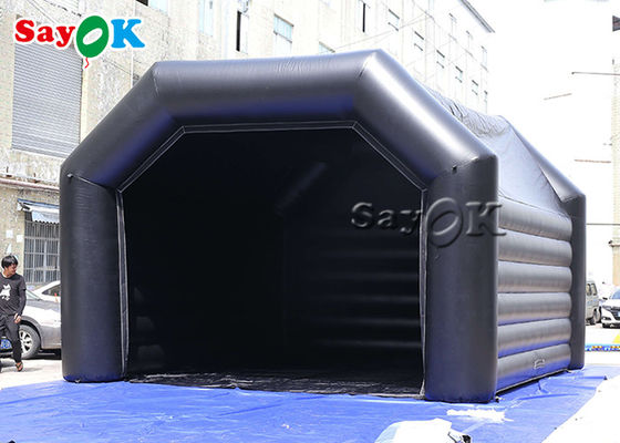 چادر مهمانی در فضای باز چادر گنبدی بادی پی وی سی مشکی سفارشی 0.4 میلی متری برای رویدادها