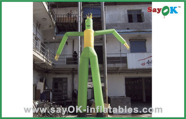 Dancing Air Guy Green Dancing Man بالون بادکنکی حواس پرت لوله ای برای تبلیغات