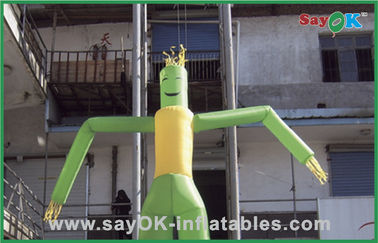 Dancing Air Guy Green Dancing Man بالون بادکنکی حواس پرت لوله ای برای تبلیغات