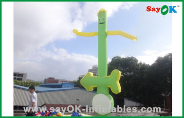 Inflatable Wacky Waving Tube Man Arrow Shape Blow Up Advertising Man 750W Blower محصول بادی سفارشی