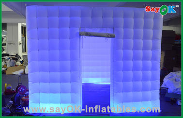 غرفه عکس بچه گانه غرفه بادی نقره ای عروسی LED بادی عکس بادی با UL Blower L3*W2*H2.3M