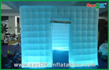 غرفه عکس بچه گانه غرفه بادی نقره ای عروسی LED بادی عکس بادی با UL Blower L3*W2*H2.3M