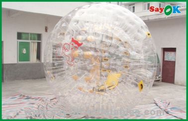 بازی های بادی غول پیکر در فضای باز PVC حباب توپ همستر اندازه انسان برای پارک تفریحی 3.6x2.2 متر