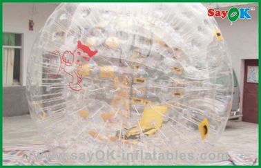 بازی های بادی غول پیکر در فضای باز PVC حباب توپ همستر اندازه انسان برای پارک تفریحی 3.6x2.2 متر