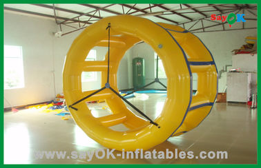 زرد خنده دار نورد Inflatable اسباب بازی آب، تجهیزات پارک آب