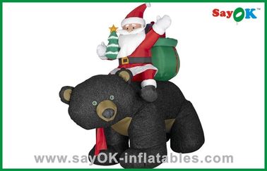 دکوراسیون کریسمس Santa Snowman کریسمس با هدیه و خرس سیاه