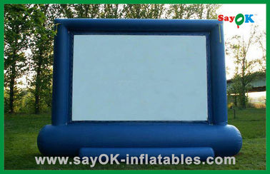 صفحه نمایش تلویزیون بادی در فضای باز فروش داغ 4X3M آکسفورد پارچه و پارچه پروجکشن صفحه نمایش فیلم بادی برای فروش