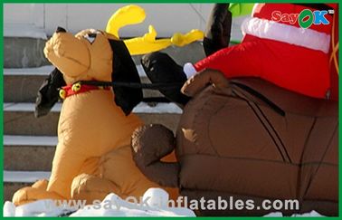 دکوراسیون کریسمس بادی با یک سگ، پارچه آکسفورد یا PVC