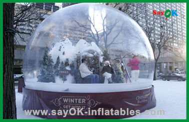 چادر هوای بادی حباب دار در فضای باز با تم کریسمس
