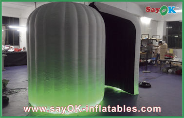 تزیینات غرفه عکس غرفه بادی سبز با نور LED برای تبلیغات تجاری
