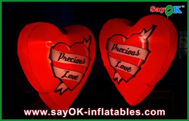 تزئینات نورپردازی قلب شب بادی برای تبلیغات