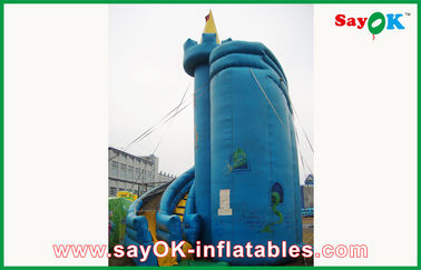 پرده آبی PVC Customized Bounce House / Slide Inflateable