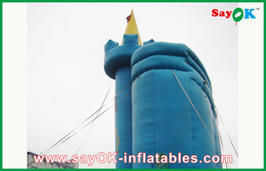 پرده آبی PVC Customized Bounce House / Slide Inflateable