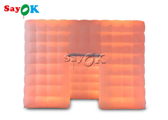 چادر قابل انفجار سفارشی بزرگ قابل حمل برای رویدادهای بیرونی چادر مکعب قابل انفجار با چراغ LED