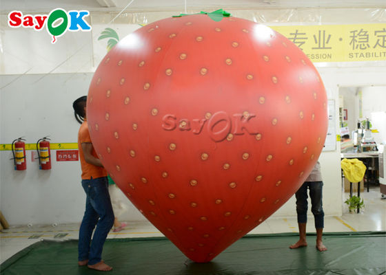 بادکنک بادی شکل توت فرنگی بلند 6.56 فوت برای مراسم افتتاحیه