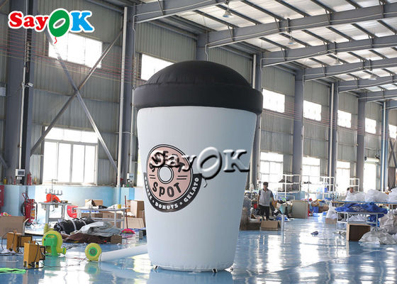 مدل فنجان قهوه بادی سفارشی 3.6 متر برای دکور ورودی کافه
