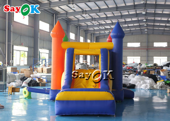 6*4m Pvc Air Jumping Bouncing Castles with Slide Commercial Inflatable Bouncer for Kid