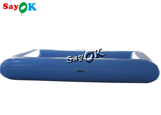 اسباب بازي هاي استخر بادکنک آبی کوچک تجاری بچه ها استخر شنا بادکنک با پمپ 4x4x0.6mH