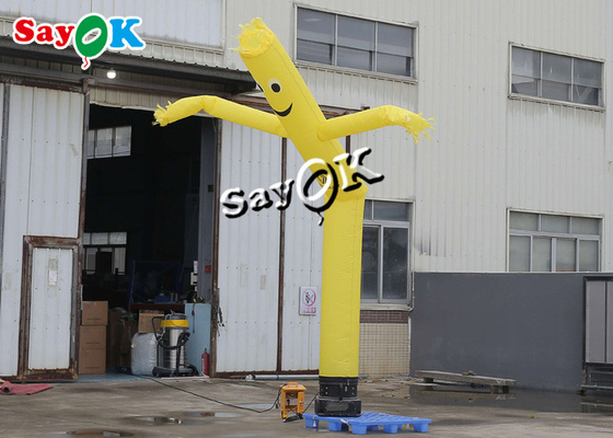 مرد لوله بادی زرد 5 متری سفارشی Blow Up Air Dancers برای کسب و کار تبلیغاتی