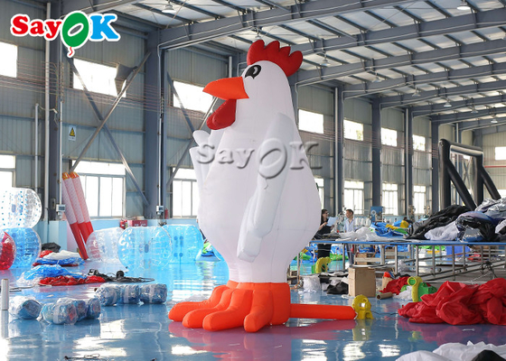 دکور جشن جشن شخصیت های کارتونی بادی سفید مدل خروس مرغ حیوانی 13 فوت