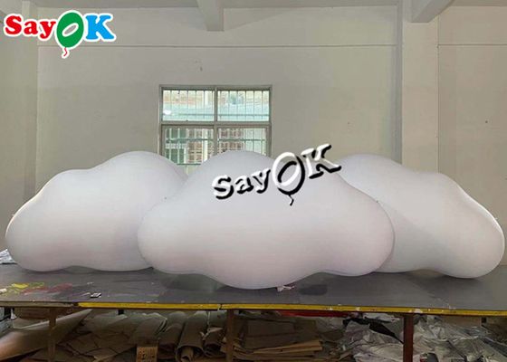 بالون ابری PVC آویز سقفی 3 متری 10 فوتی محصولات بادی سفارشی با چراغ های LED