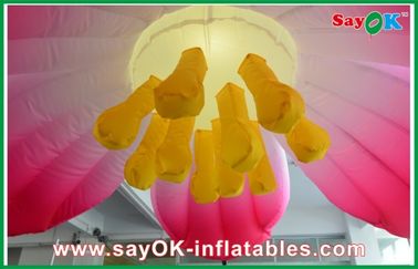 1.5M Pink Hanging Inflatable LED Flower Lighting Inflatable for Party