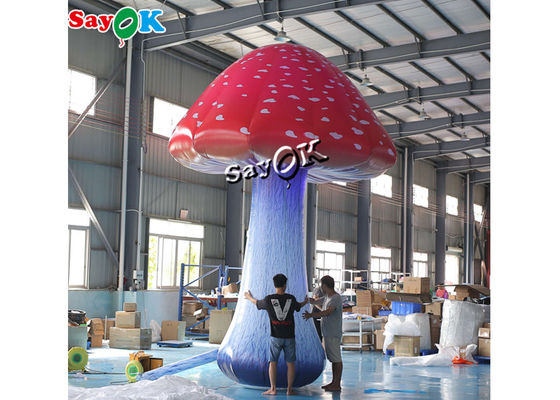 قارچ بادی رنگی 5 متری 16.5 فوت چاپ کامل با دمنده هوا