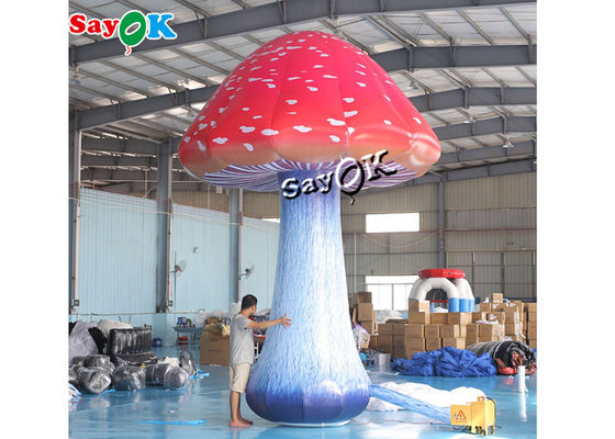قارچ بادی رنگی 5 متری 16.5 فوت چاپ کامل با دمنده هوا