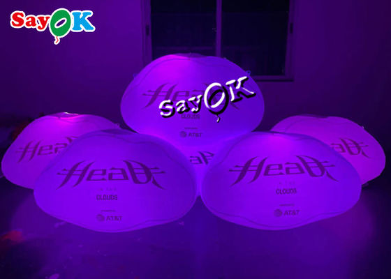 60 سانتی متری تبلیغاتی آویزان هوا نورپردازی ال ای دی ابر بادی با چاپ لوگو