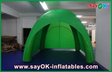 محفظه چادر با روکش گنبد خورشیدی نمایشگاه چادر هوای بادی غول پیکر سبز / چادر کمپینگ برزنت PVC