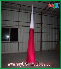 چراغ تزئینی چراغ 1.5 متری تزئینات مخروطی بادی برای رویداد قرمز