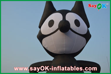 حیوانات بادکنک پارچه آکسفورد PVC گربه سیاه بادکنک برای رویداد / پارک سرگرمی