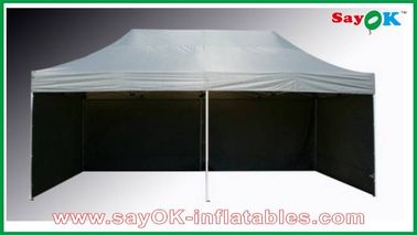 L6m x W3m Gazebo تاقچه چادر Canopy مقاوم در برابر خورشید با 3 قاب های جانبی Sidewalls