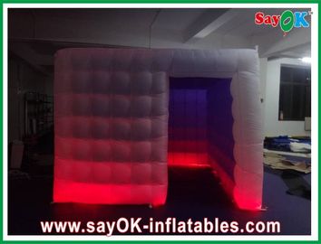 تزئینات مهمانی بادی نورپردازی روشن غرفه عکس بادی ضد حریق بنفش داخل L3 X W3 X H3m