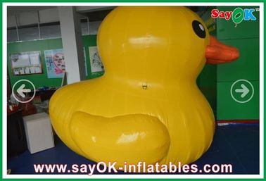 بالون های حیوانات قابل انفجار ارتفاع 4 متر اردک زرد قابل انفجار سفارشی با 750 وات هوافشان
