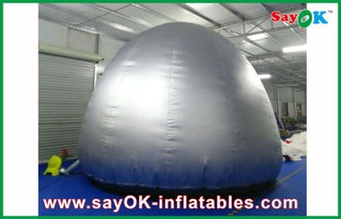گنبد Planetarium Inflatable 5M با پارچه پروجکشن چادر گردنبند نقره ای گرد