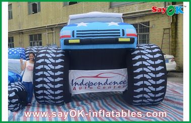 آبی 5M Inflatable Jeep Car 210D پارچه آکسفورد برای تبلیغ