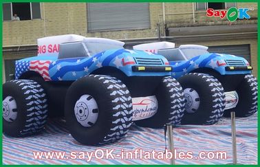 آبی 5M Inflatable Jeep Car 210D پارچه آکسفورد برای تبلیغ