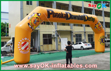 دمنده طاق بادی ضد آب قوس بادی 0.6mm PVC 11mLx4.5mH برای تبلیغات