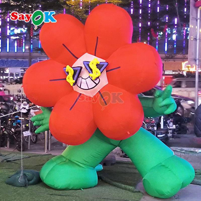 چراغ های غول پیکر مخصوص گل های پرفروش برای تزئین تبلیغات