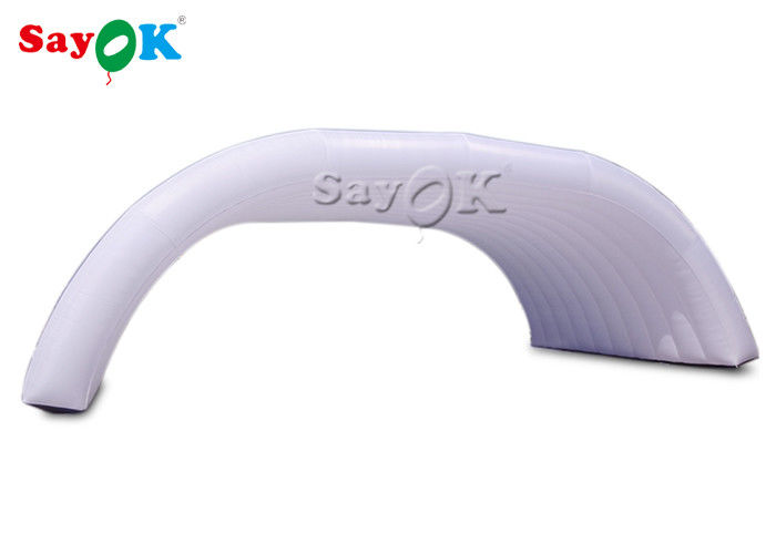 چادر قابل انفجار سفارشی 12x6x5mH گنبد سفید چادر قابل انفجار برای مراسم مهمانی