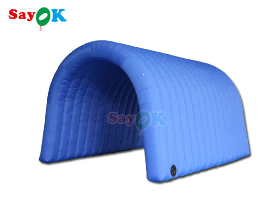 چادر چمن بادی 5x5x3mH چادر تونلی آبی بادی پارچه آکسفورد برای نمایشگاه