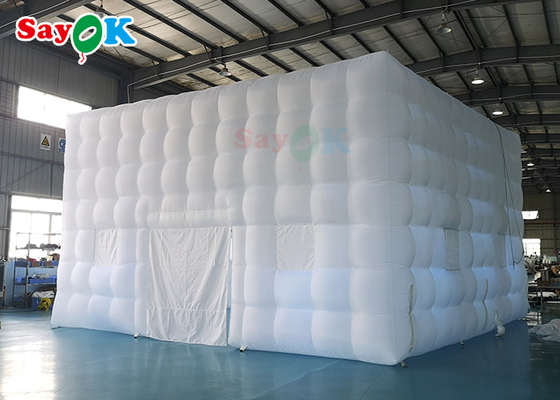 چادر بادکنک کمپینگ 8x8x5m چادر باغ بادکنک LED در فضای باز اجاره چادر بادکنک