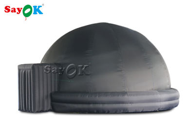 360 Dome Projection 5/6 متر چادر سیارک بادی سیاه قابل حمل